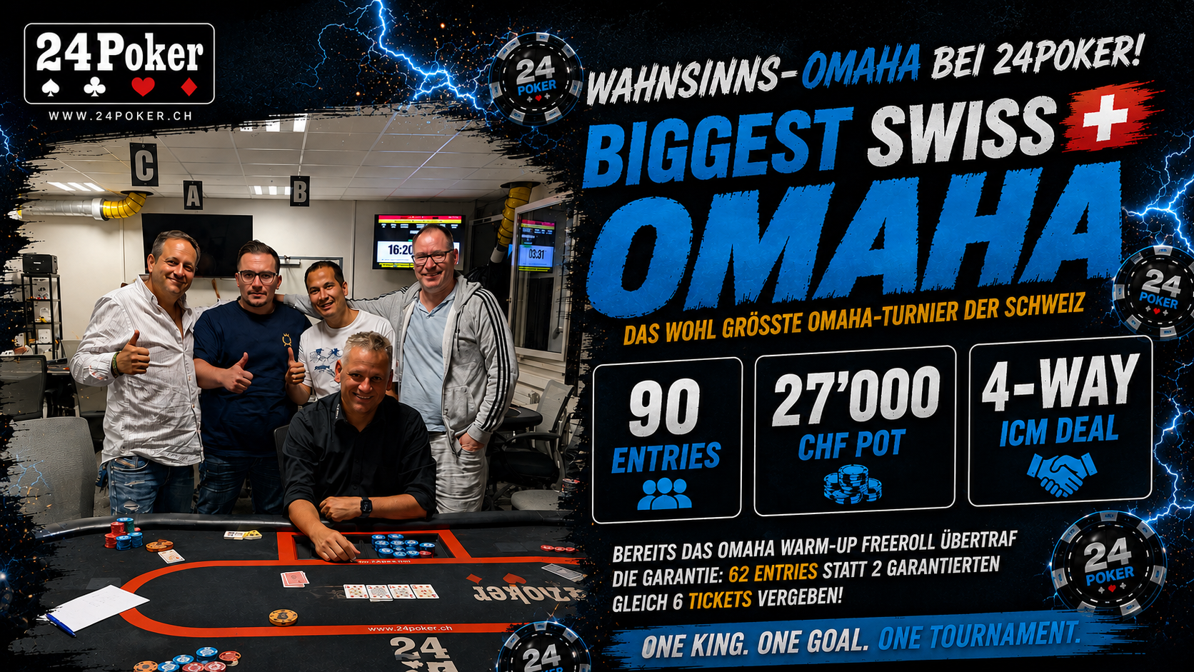 🐙👑 WAHNSINNS-OMAHA BEI 24POKER!